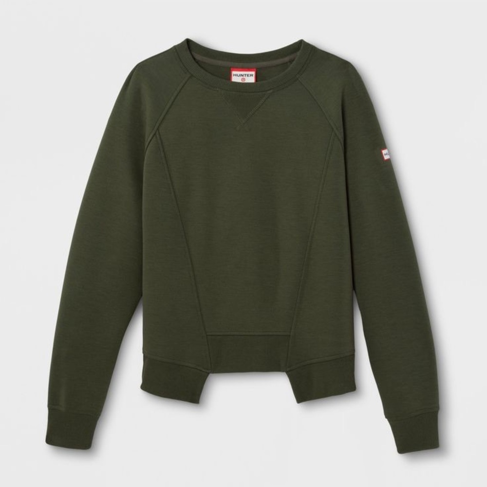 Hunter x Target Women’s Hunter Green Crewneck Sweatshirt New England Cozy Preppy